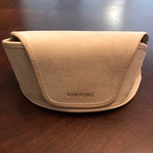 White velvet  Tom Ford sunglasses case